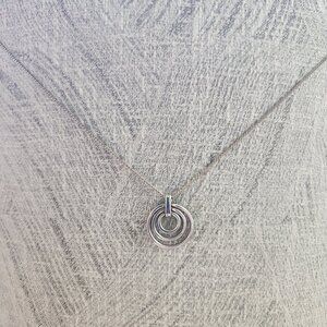 Sterling Silver Modern Pendant Necklace